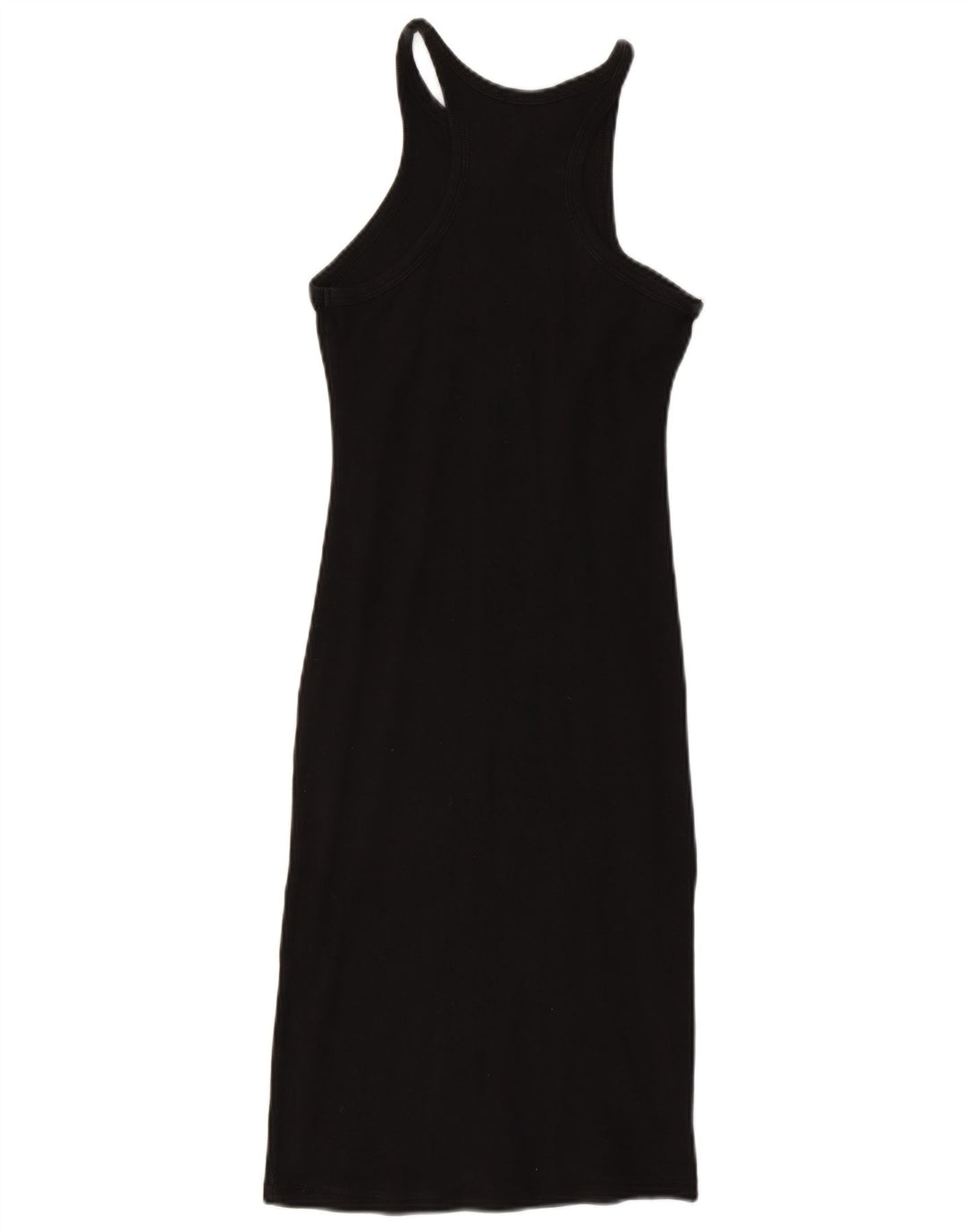 Zara Robe moulante sans manches pour femme UK 12 Noir moyen