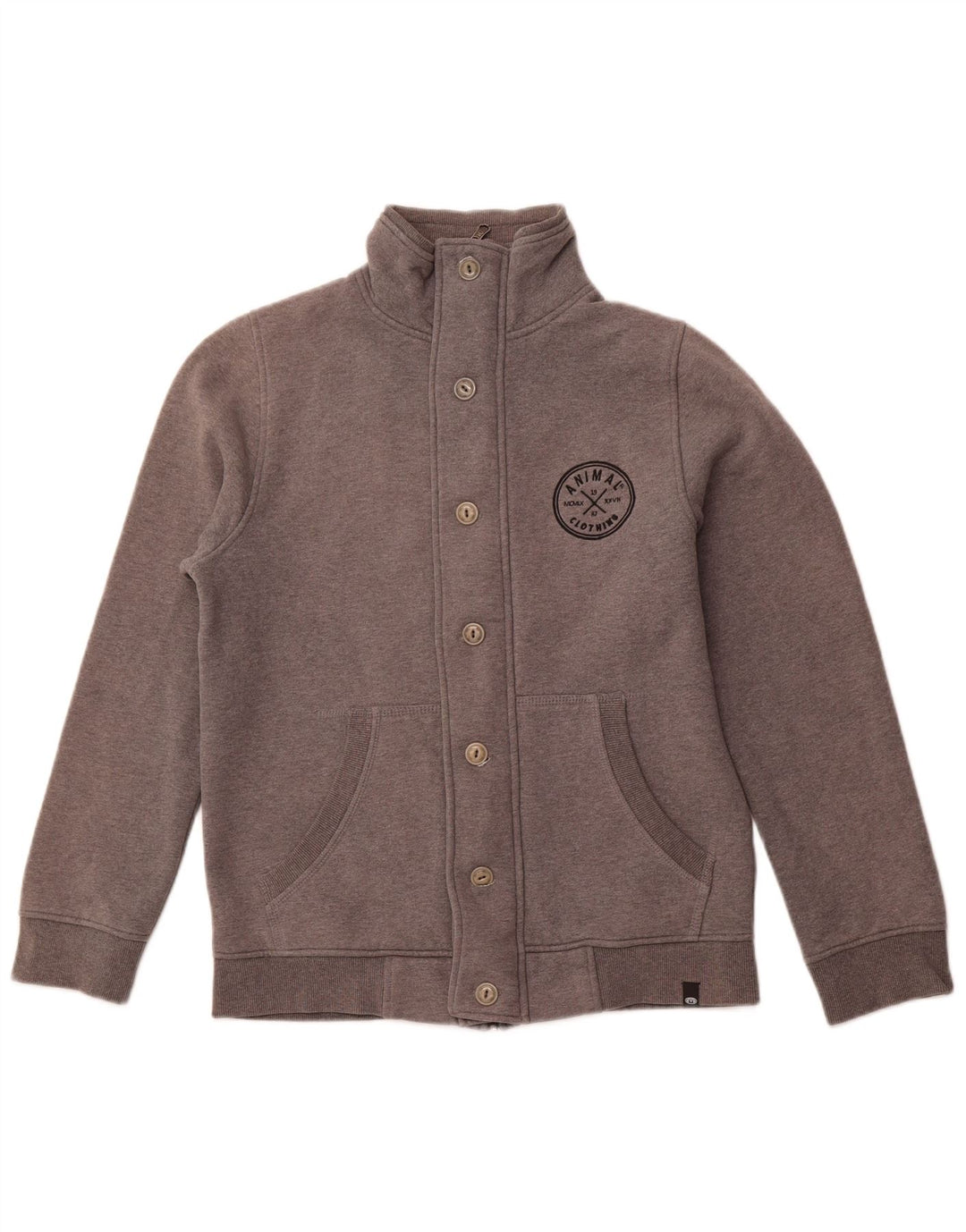 ANIMAL Veste de Survêtement Homme Gris Moyen Coton