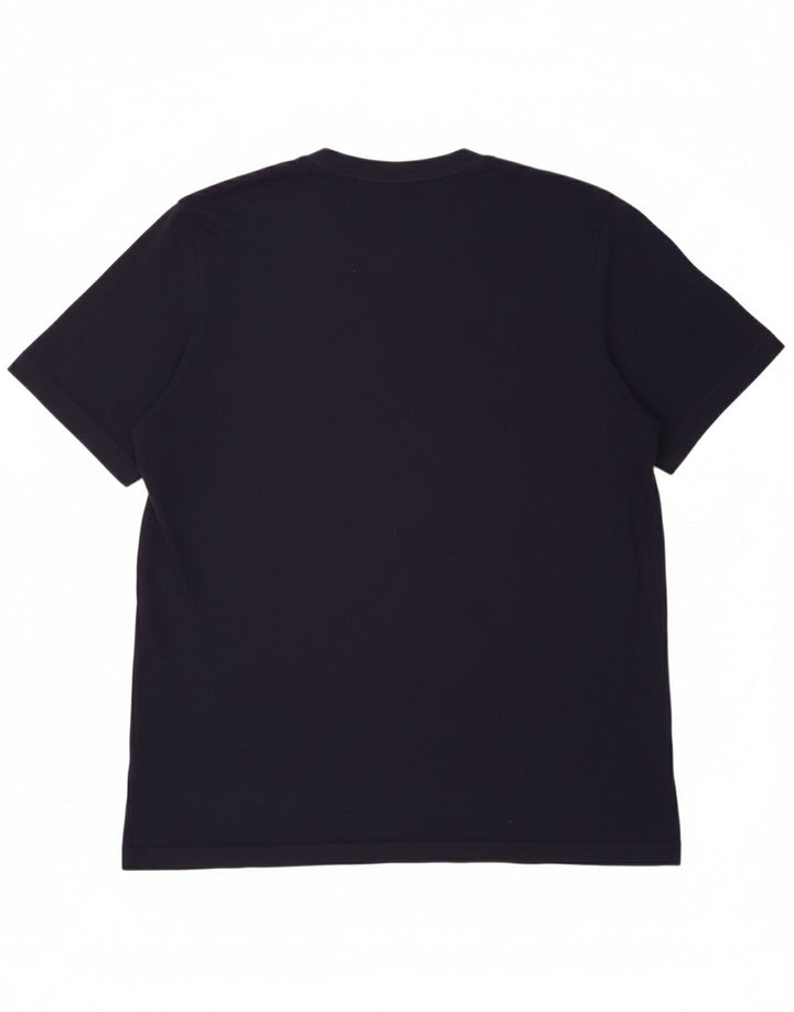 ADIDAS Mens T-Shirt Top Large Navy Blue Cotton