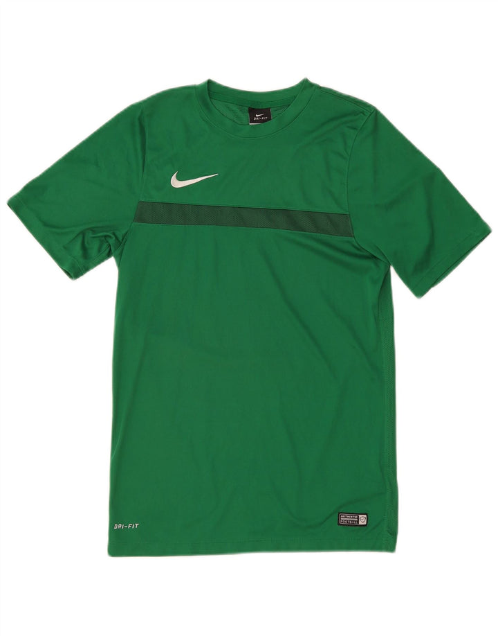 Nike Hommes Dri Fit T-Shirt Haut Petit Vert Polyester