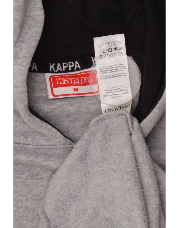 Kappa Pull à Capuche Graphique Homme Gris Moyen Polyester Colorblock