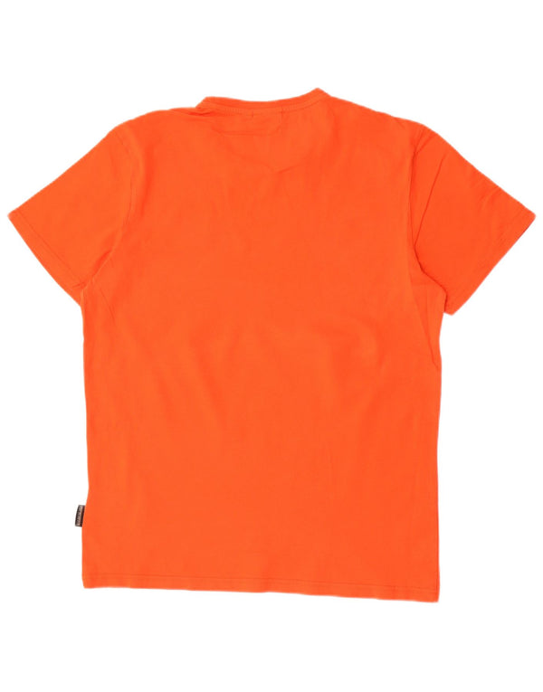 Napapijri T-Shirt Homme Orange Moyen Coton