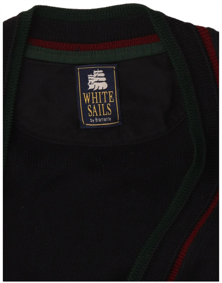 White Sails Pull Cardigan Homme Grand Bleu Marine