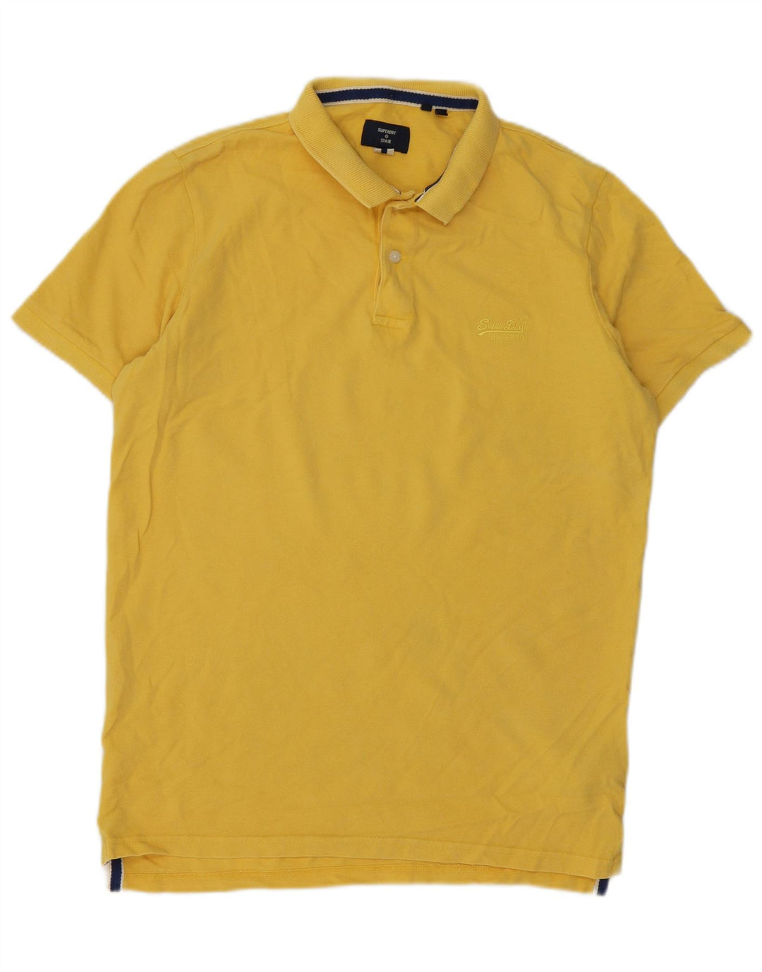 Superdry Polo Homme Large Jaune Coton