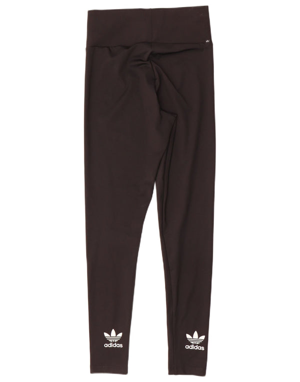 Adidas Leggings Femme UK 10 Petit Noir Polyester