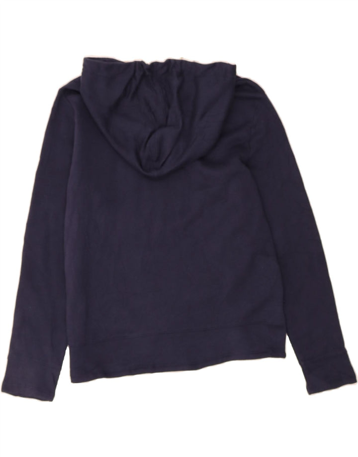 NAUTICA Womens Oversized Hoodie Jumper UK 10 Small Navy Blue Polyester Vintage Nautica and Second-Hand Nautica from Messina Hembry 