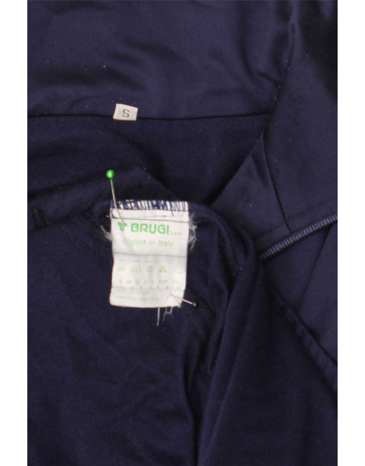 Brugi Veste de survêtement graphique pour homme Petit Bleu marine Polyester
