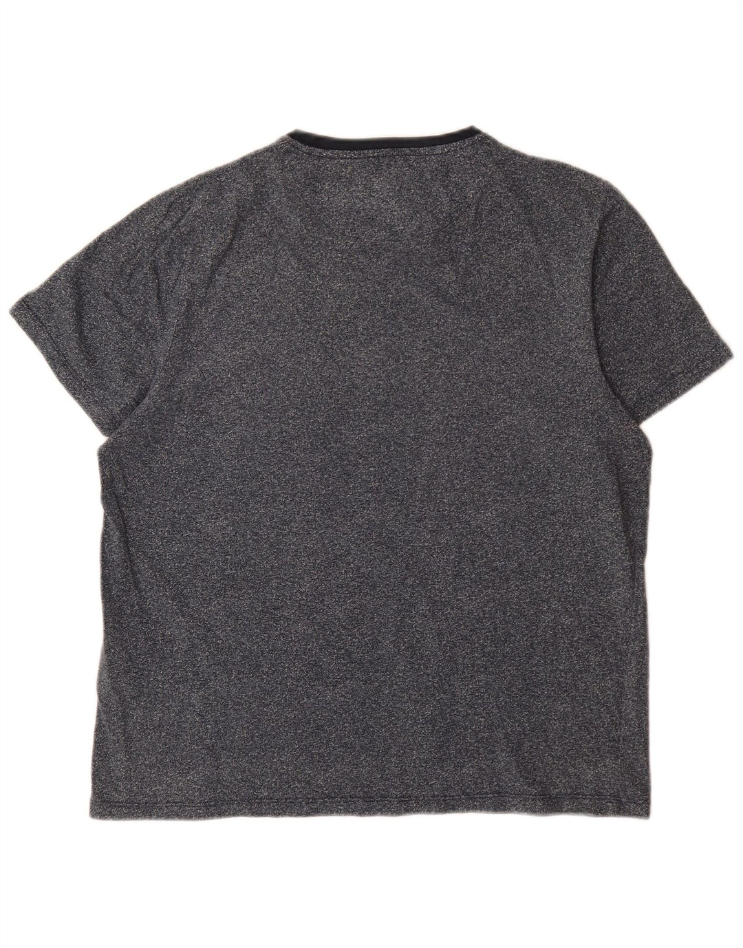 Ted Baker T-Shirt Homme Taille 4 Grand Bleu Marine Moucheté Coton
