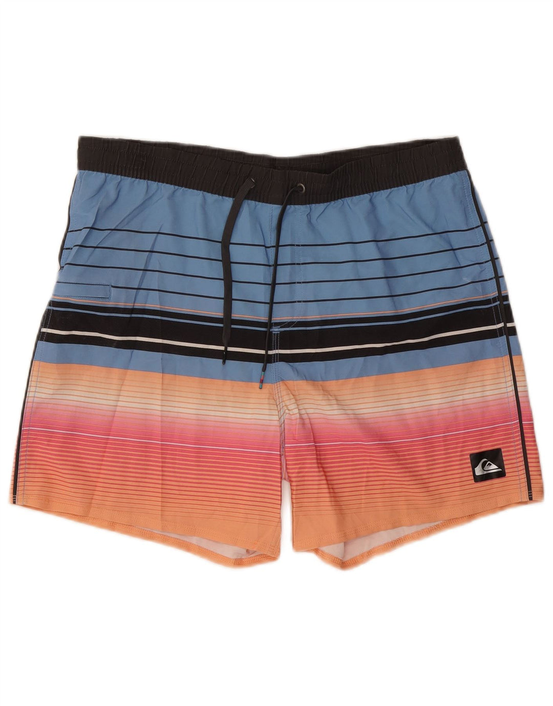 Quiksilver Short de Bain Homme Rayé Bleu Moyen