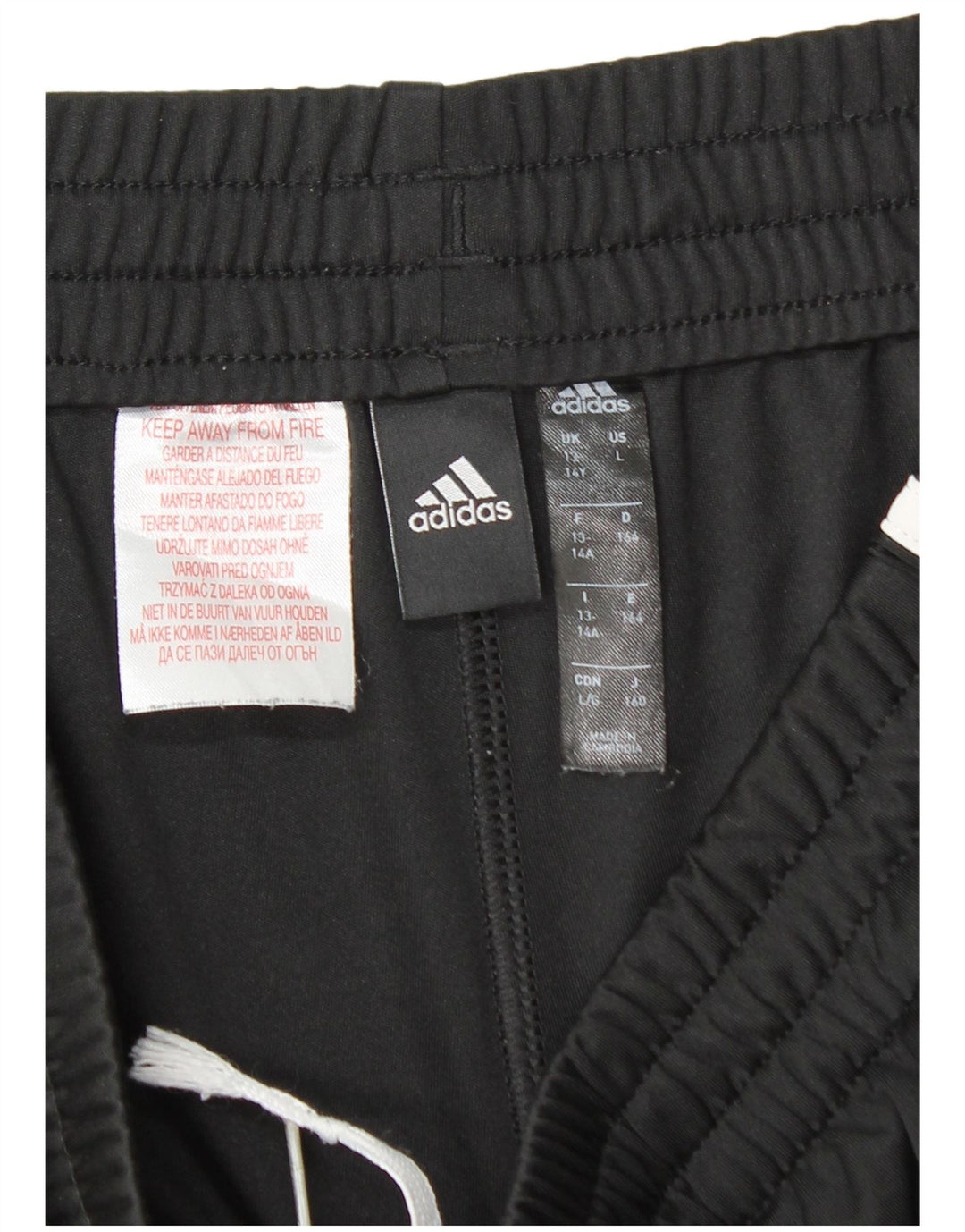 Adidas Short de Sport Aeroready Garçon 13-14 Ans Noir Polyester