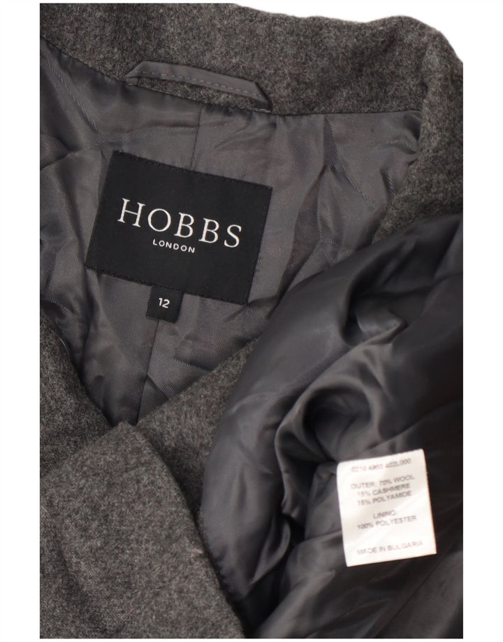 Hobbs Caban Femme UK 12 Laine Gris Moyen