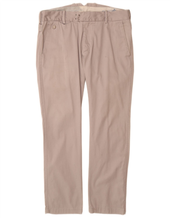 DIESEL Pantalon de Costume Droit Homme W30 L29 Gris Coton