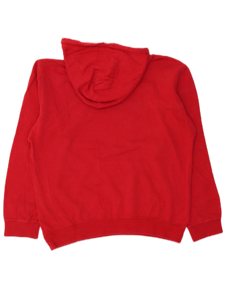 Champion Pull à Capuche Graphique Homme Rouge Moyen Coton