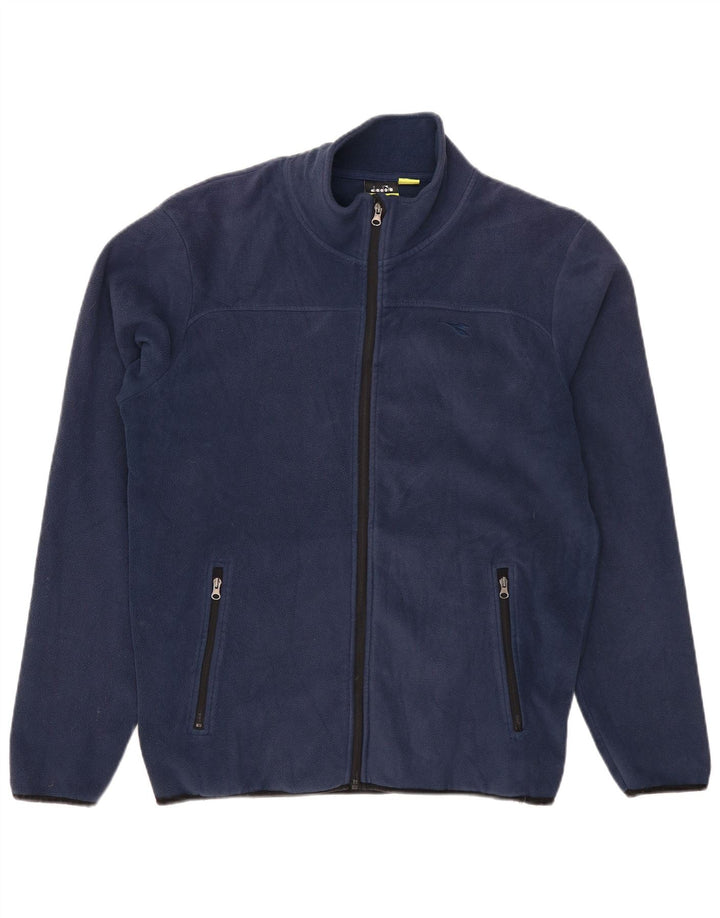 DIADORA Veste Polaire Homme UK 40 Large Bleu Marine