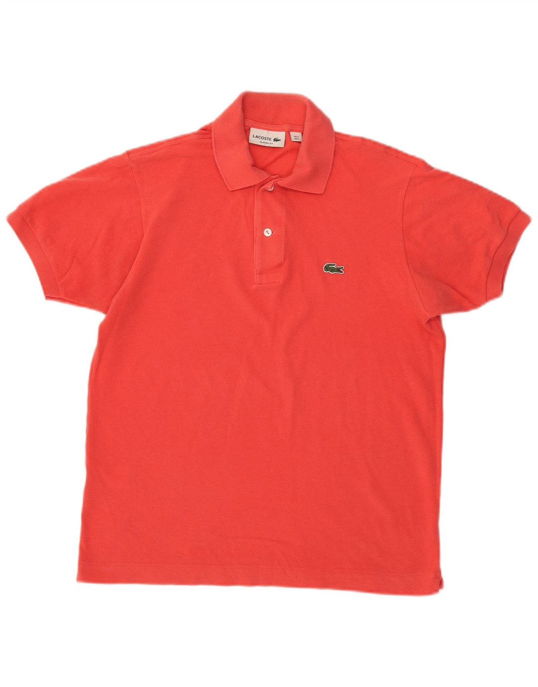 Lacoste Polo coupe classique pour homme taille 3 petit coton rouge