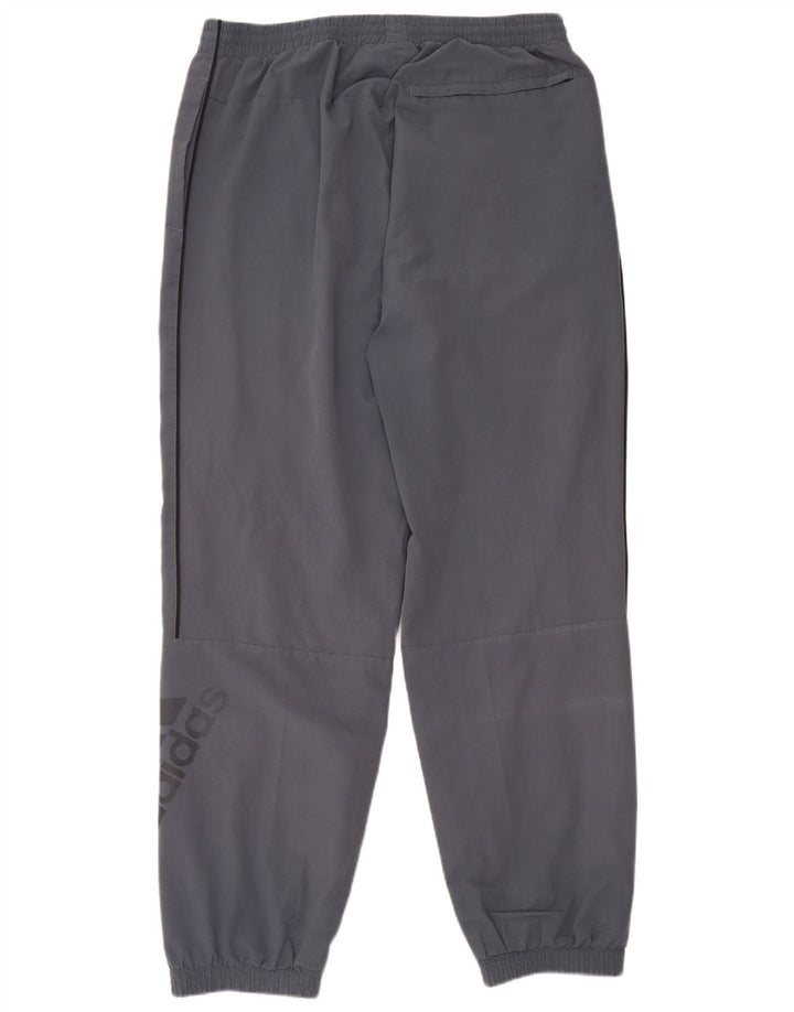 ADIDAS Pantalon de survêtement graphique pour hommes Joggers Large Gris Polyester