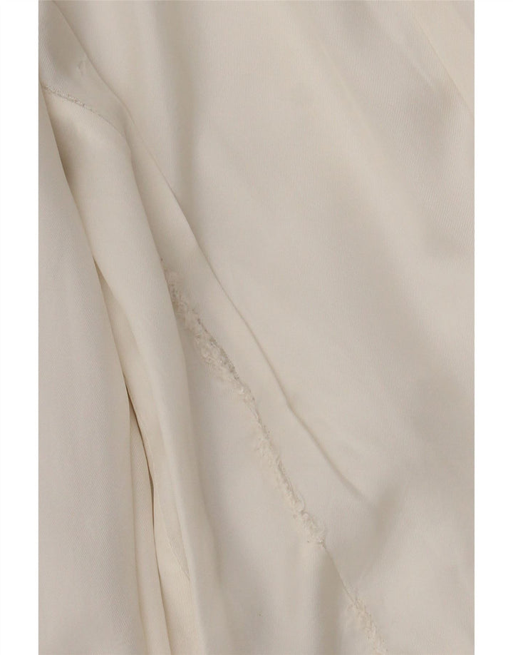 Zara Veste blazer ouverte à manches 3/4 pour femme UK 10 Small Blanc
