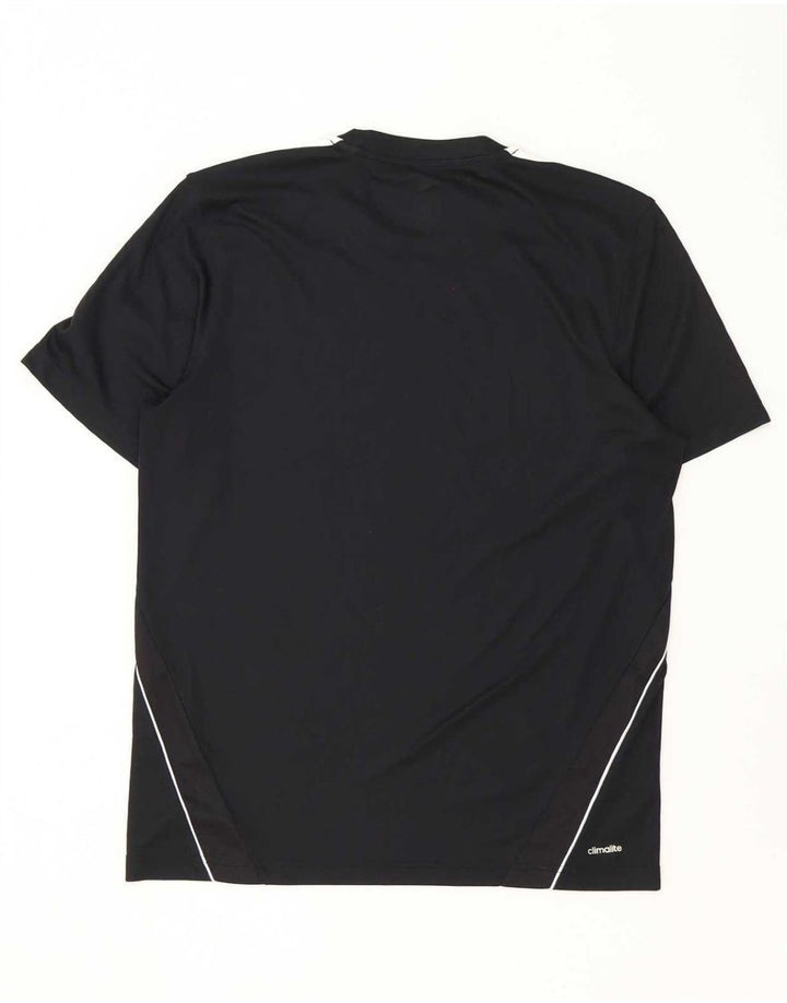 Adidas Hommes Climalite T-Shirt Haut Grand Noir Polyester