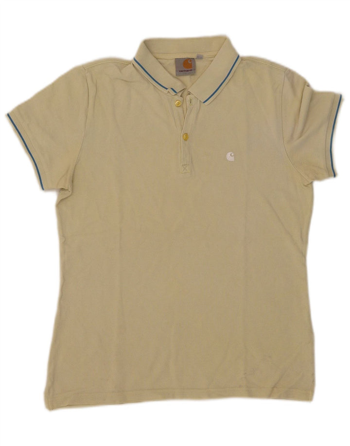 Carhartt Polo Homme Jaune Moyen Coton