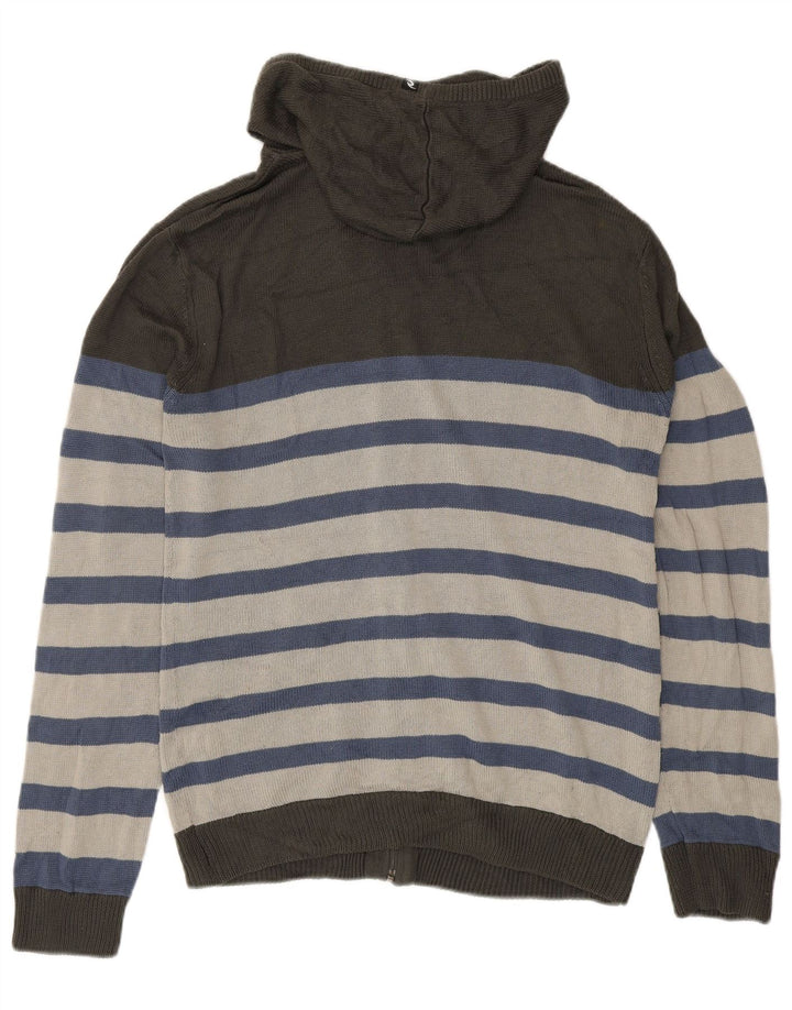 Rip Curl Cardigan à capuche pour homme avec rayures gris moyen