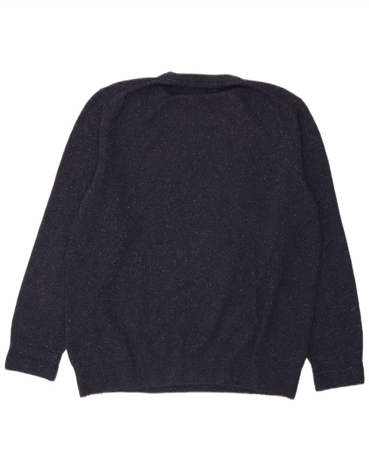 BARBOUR Pull col rond homme bleu marine moyen moucheté