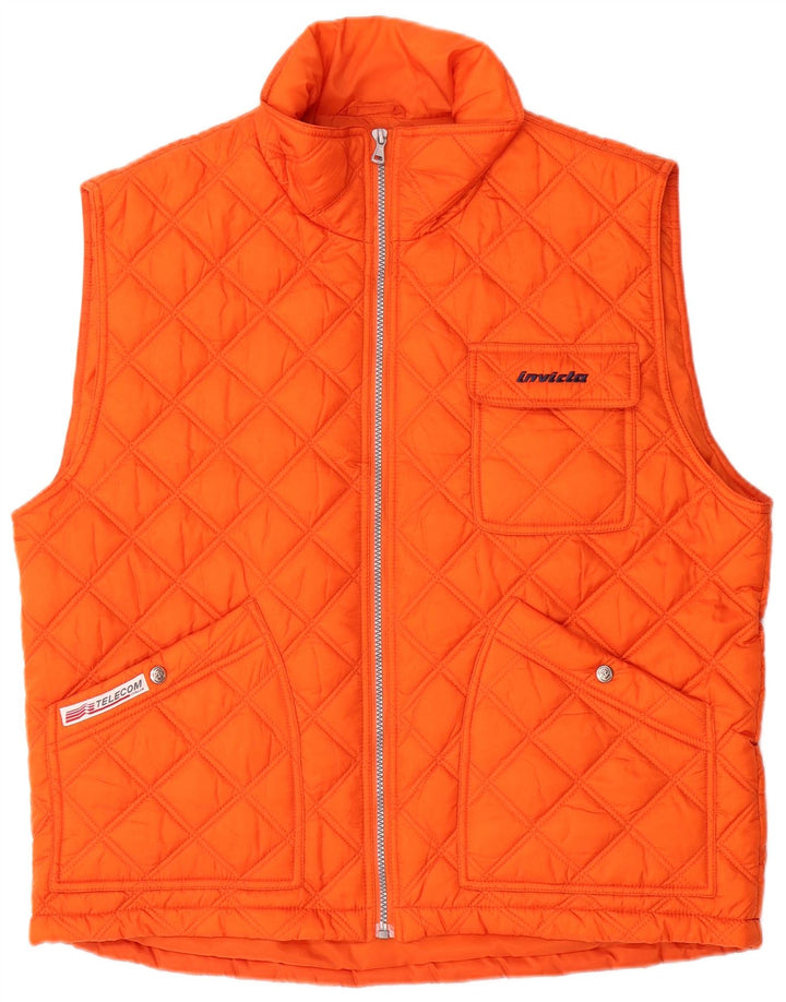 INVICTA Gilet matelassé pour homme UK 38 Orange moyen
