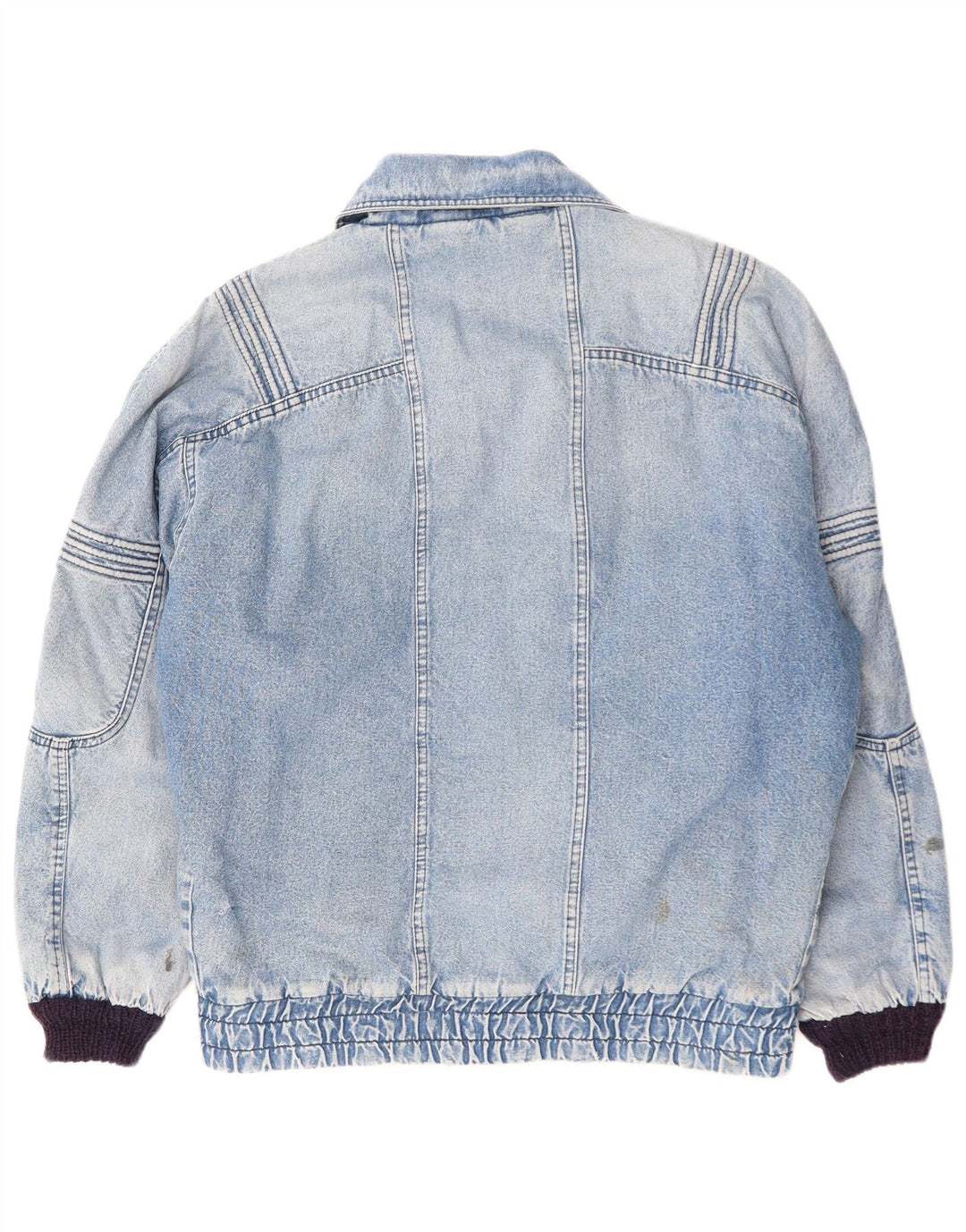 POP 84 Veste Sherpa en denim coupe ample vintage pour homme UK 38 Coton bleu moyen