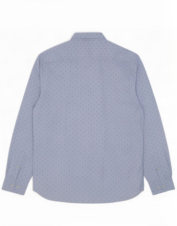 French Connection Chemise Homme Large Bleu Pois Polyester
