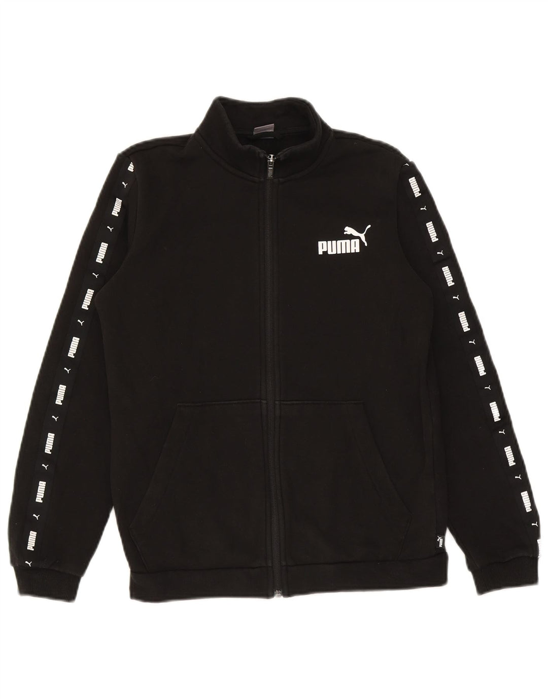 Puma Veste de Survêtement Graphique Garçon 13-14 ans Noir Coton