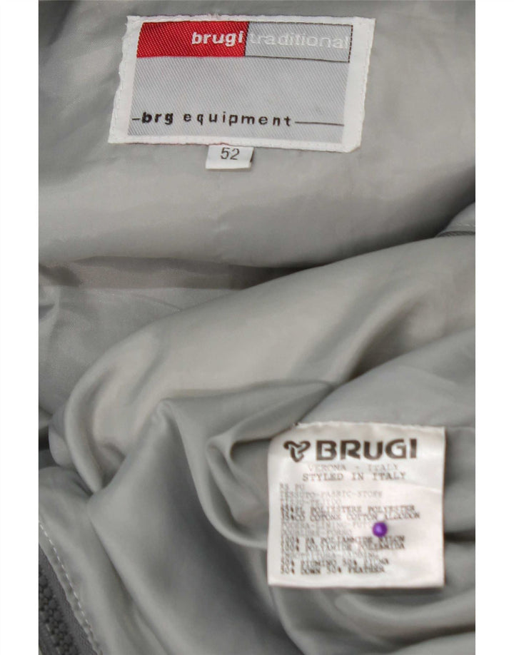 Brugi Veste matelassée à capuche pour homme IT 52 XL Gris Polyester