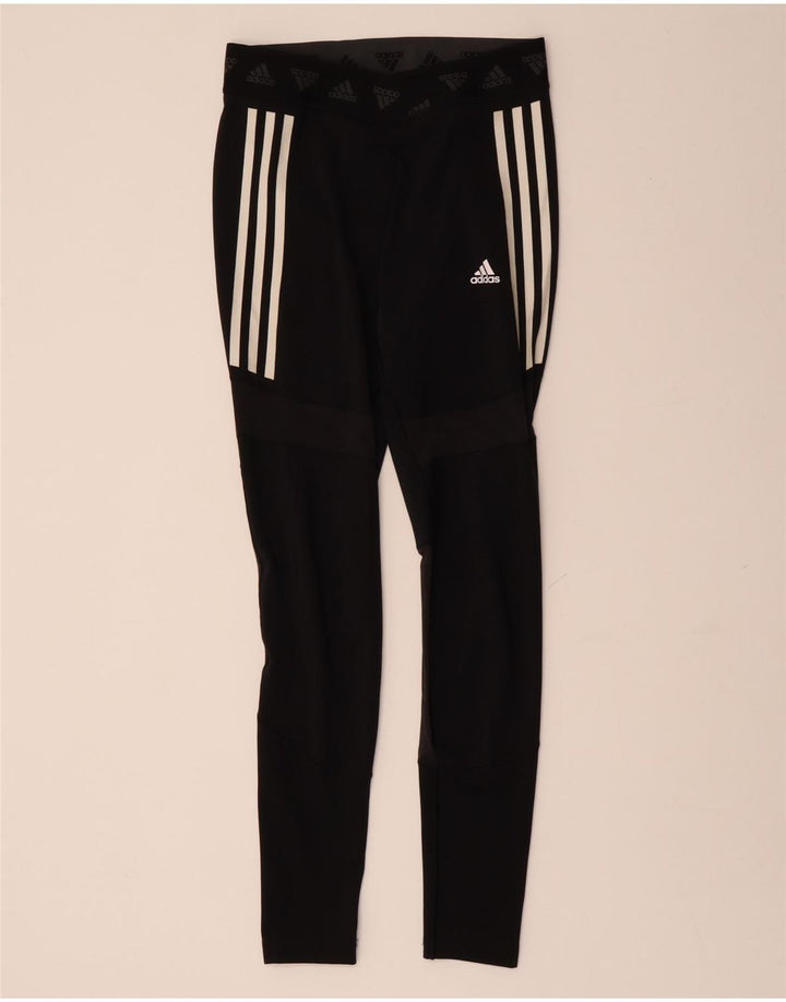 ADIDAS Leggings graphiques Aeroready pour femmes UK 12 noir moyen