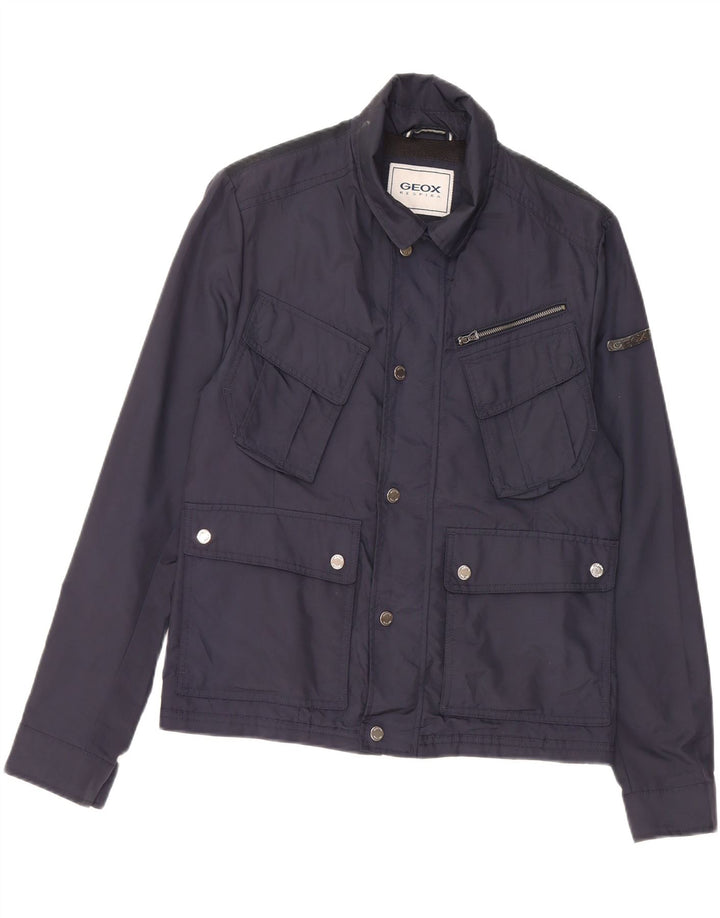 GEOX RESPIRA Veste utilitaire pour homme UK 36 Small Bleu marine Polyamide