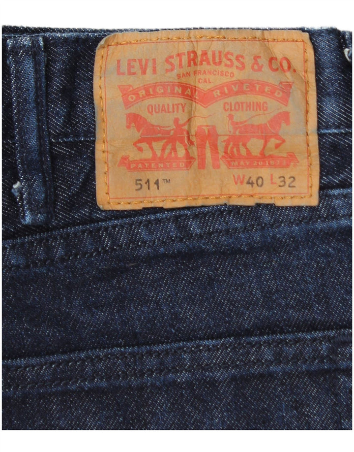 Levi's Jean Slim 511 Homme W40 L32 Bleu Marine Coton Classique