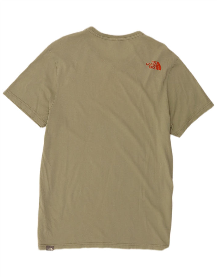 The North Face T-Shirt Homme Top Kaki Moyen Coton