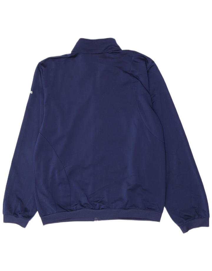 Adidas Veste de survêtement graphique pour homme UK 44/46 Large Bleu marine Polyester