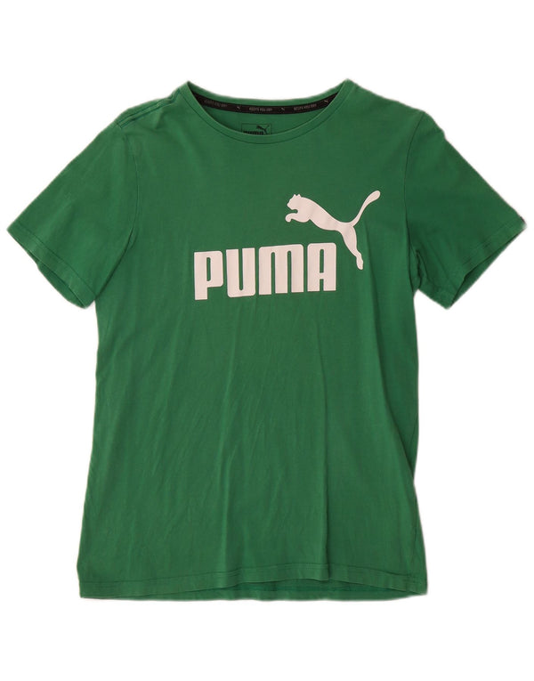 Puma T-Shirt Graphique Garçon 13-14 ans Vert Coton