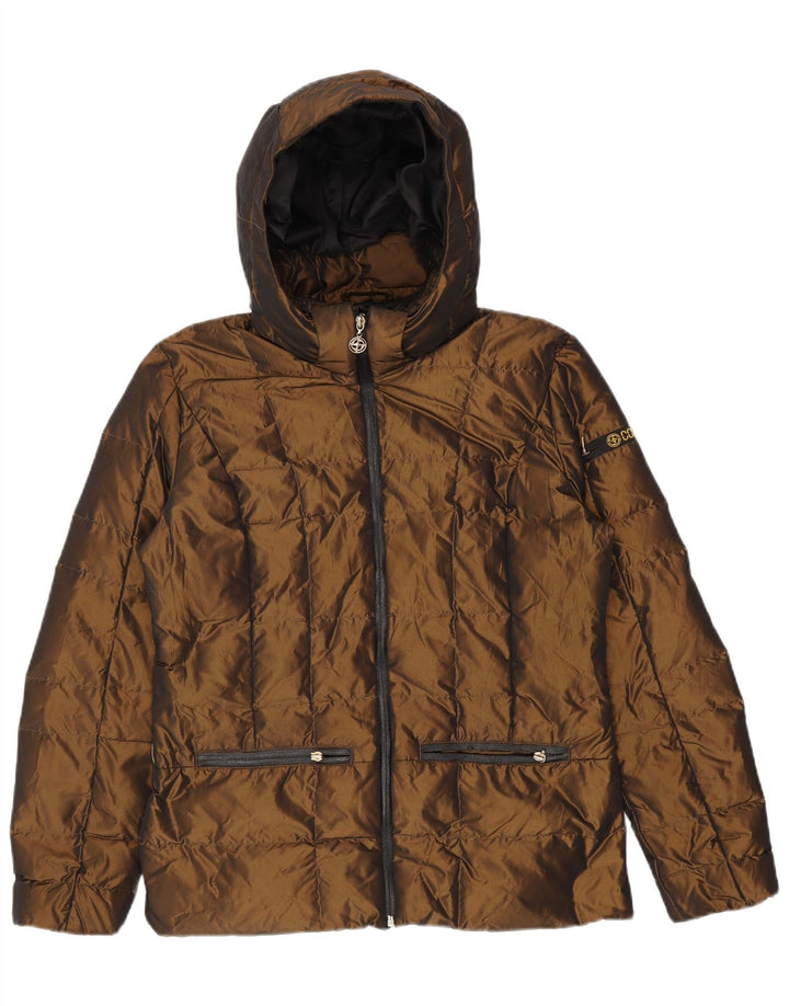 Colmar Veste matelassée à capuche pour femme UK 14 Marron moyen