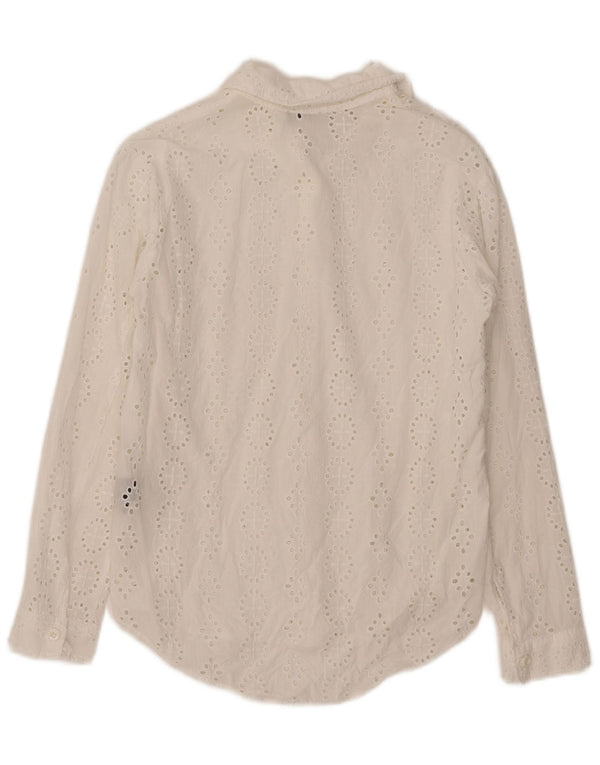 Chemise Femme Zara UK 6 XS Coton Blanc