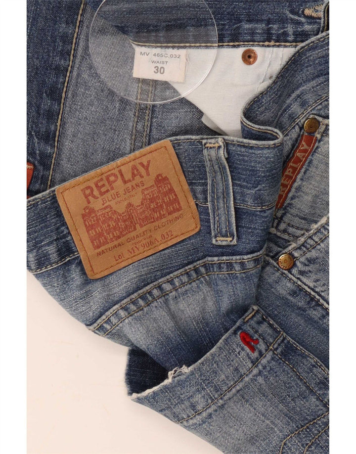 Replay Jean Droit Homme W30 L27 Bleu Coton