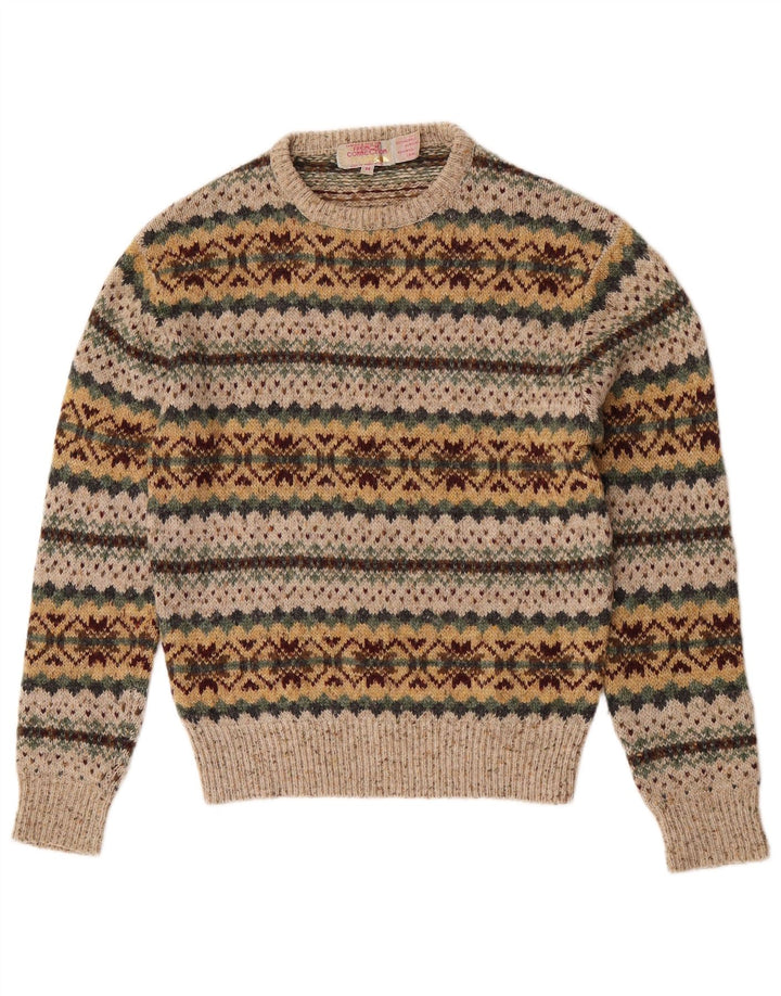 French Connection Pull ras du cou pour femme UK 14 Beige moyen