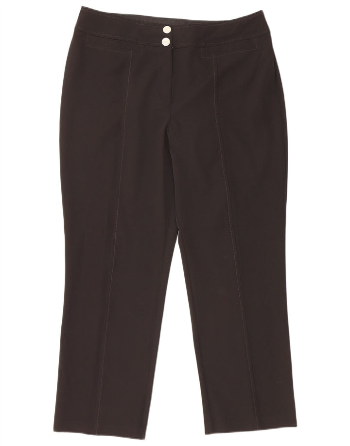 MARKS & SPENCER Pantalon court pour femme UK 12 Medium W30 L24 Noir