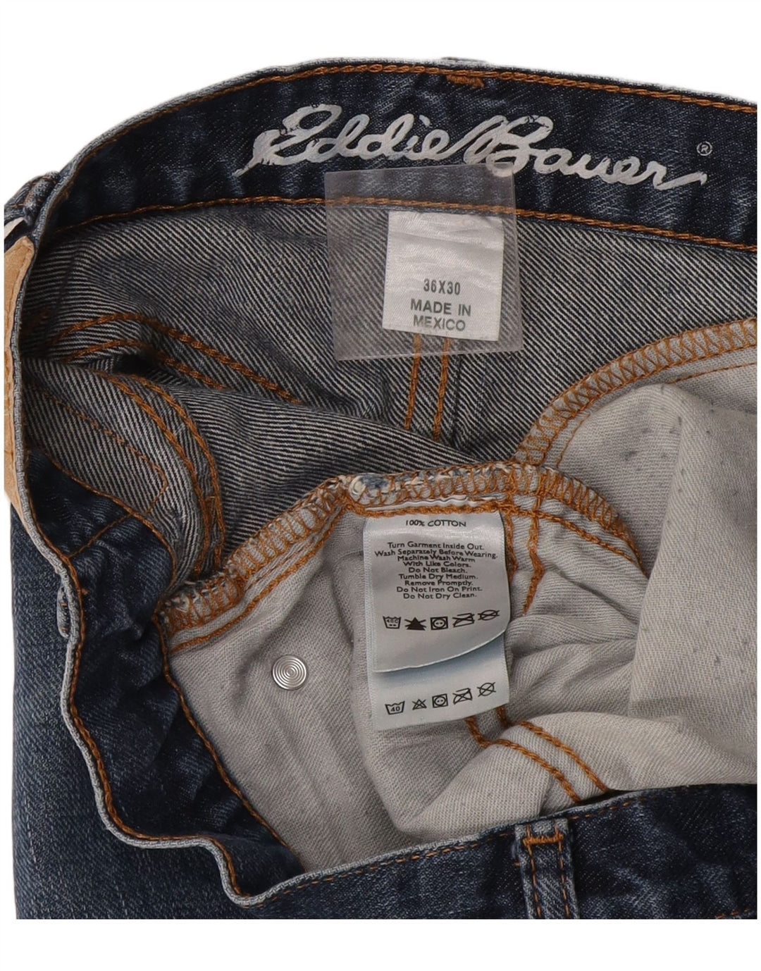Eddie Bauer Jean droit homme W36 L30 bleu coton