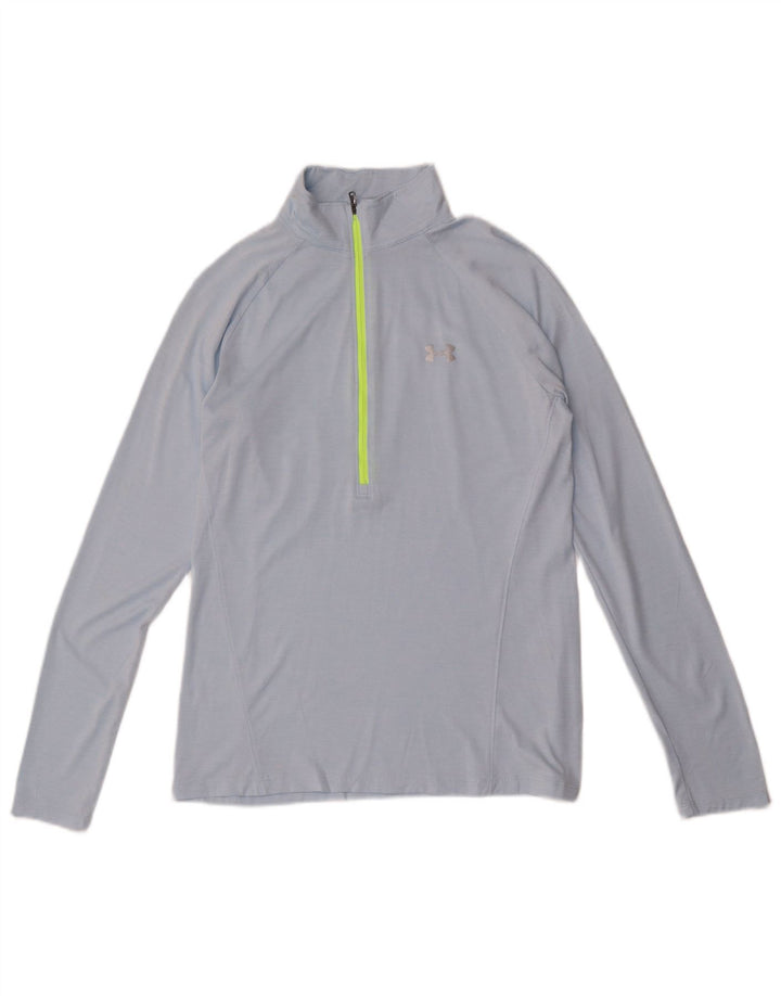 Under Armour Haut de survêtement Heat Gear pour femme UK 12 Bleu moyen