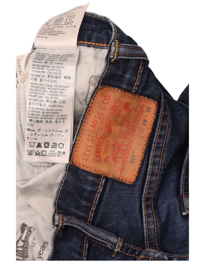 Levi's Jean Slim 511 Homme W29 L32 Bleu Marine Coton