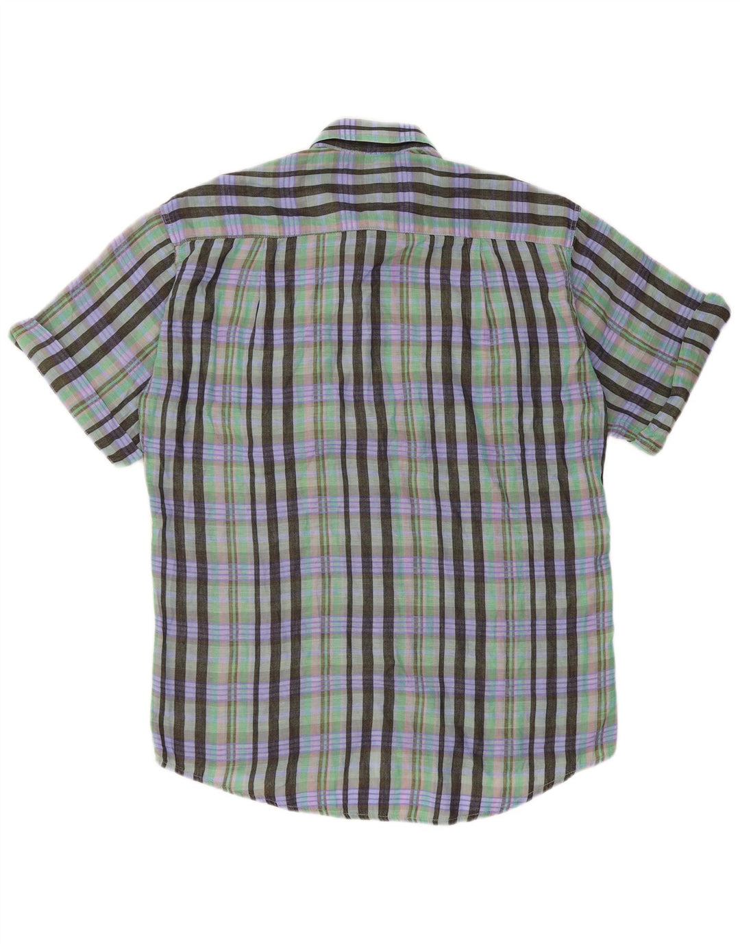 Levi's Chemise à Manches Courtes Homme Grand Carreau Vert
