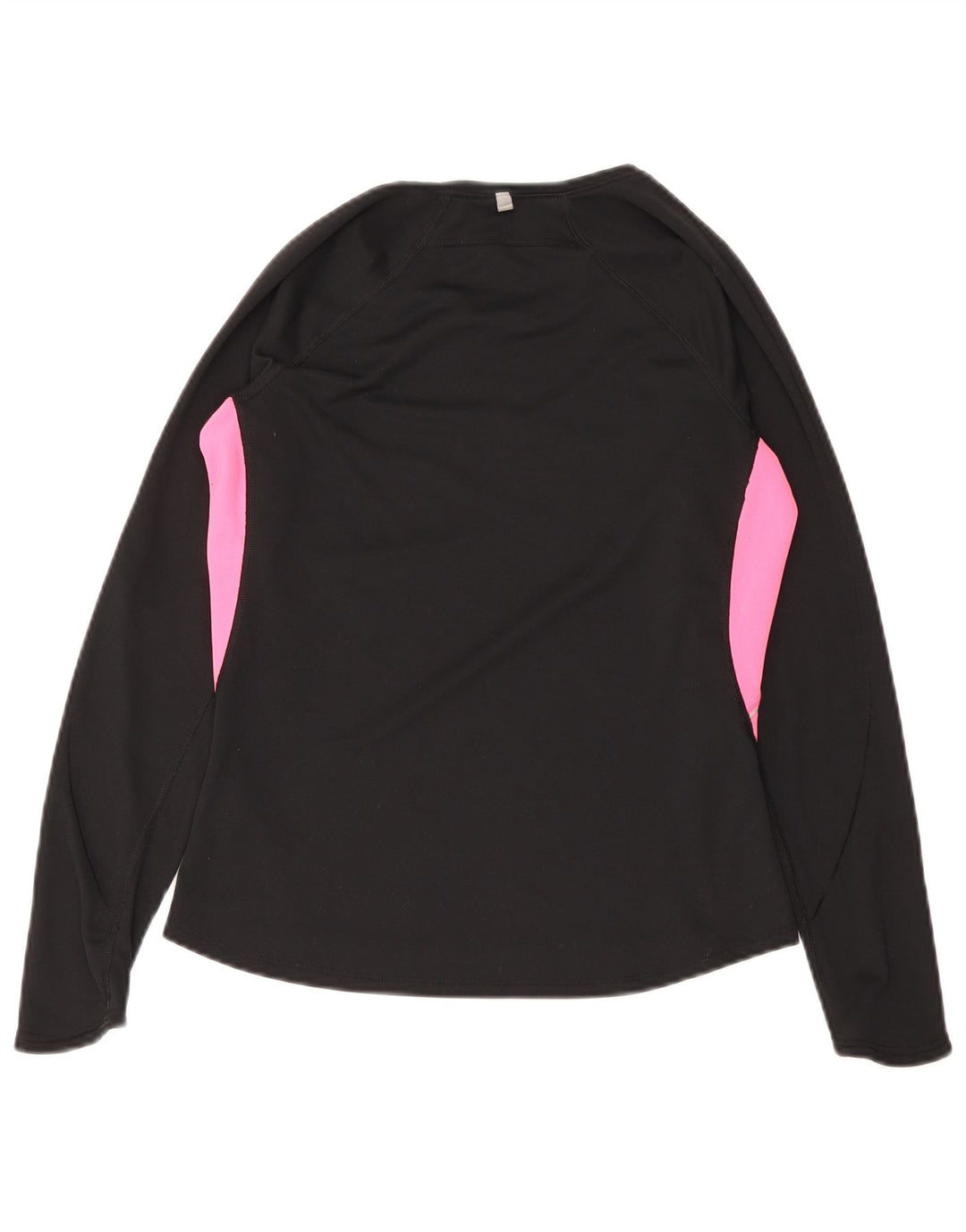 Nike Haut Dri Fit à manches longues pour femme UK 12/14 Noir moyen Colourblock