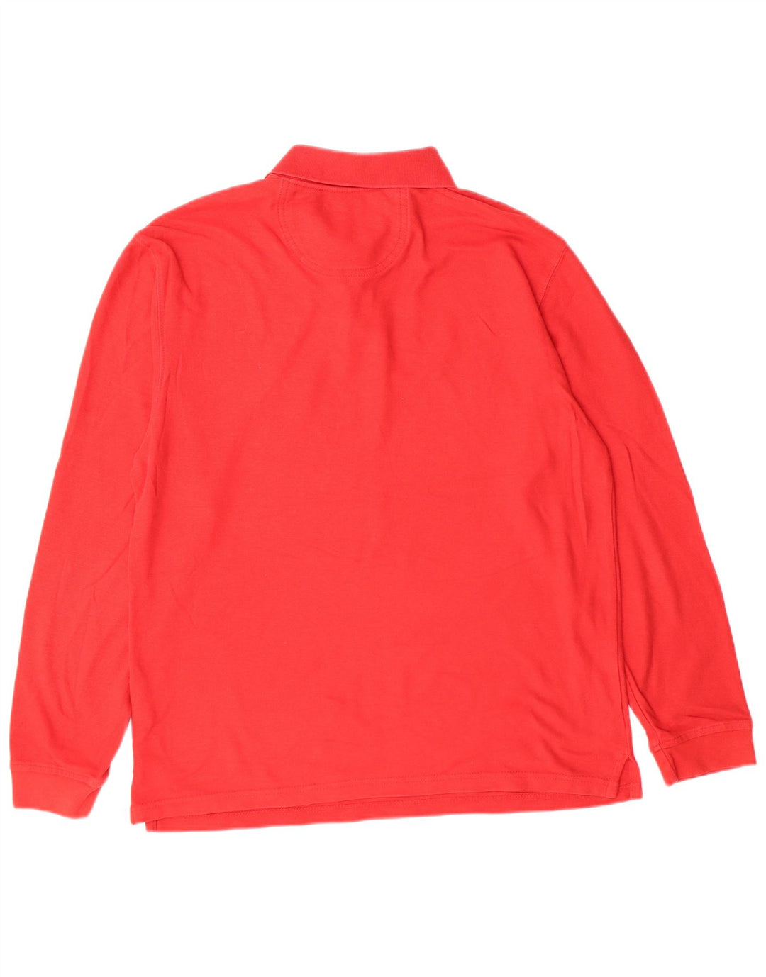 Izod Polo à Manches Longues Homme Rouge Moyen Polyester
