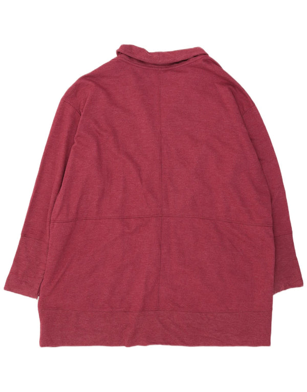 Eddie Bauer Cardigan long surdimensionné pour femme UK 22 3XL Bordeaux