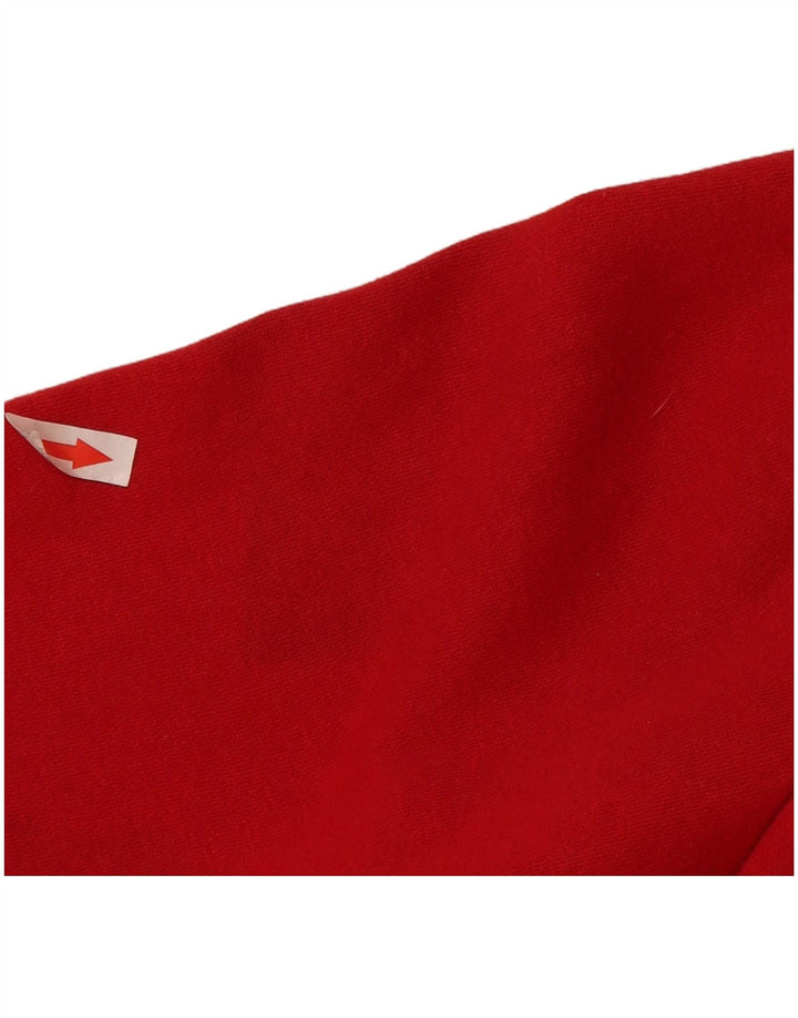 Adidas Pull à capuche pour homme en coton rouge moyen