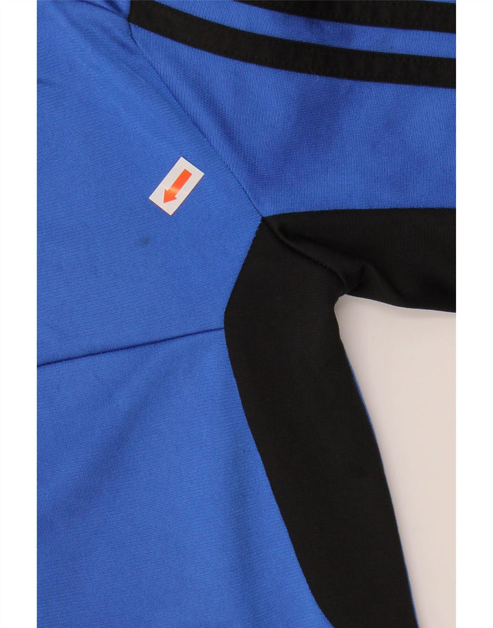Adidas Veste de Survêtement Garçon 7-8 Ans Bleu Colorblock Polyester